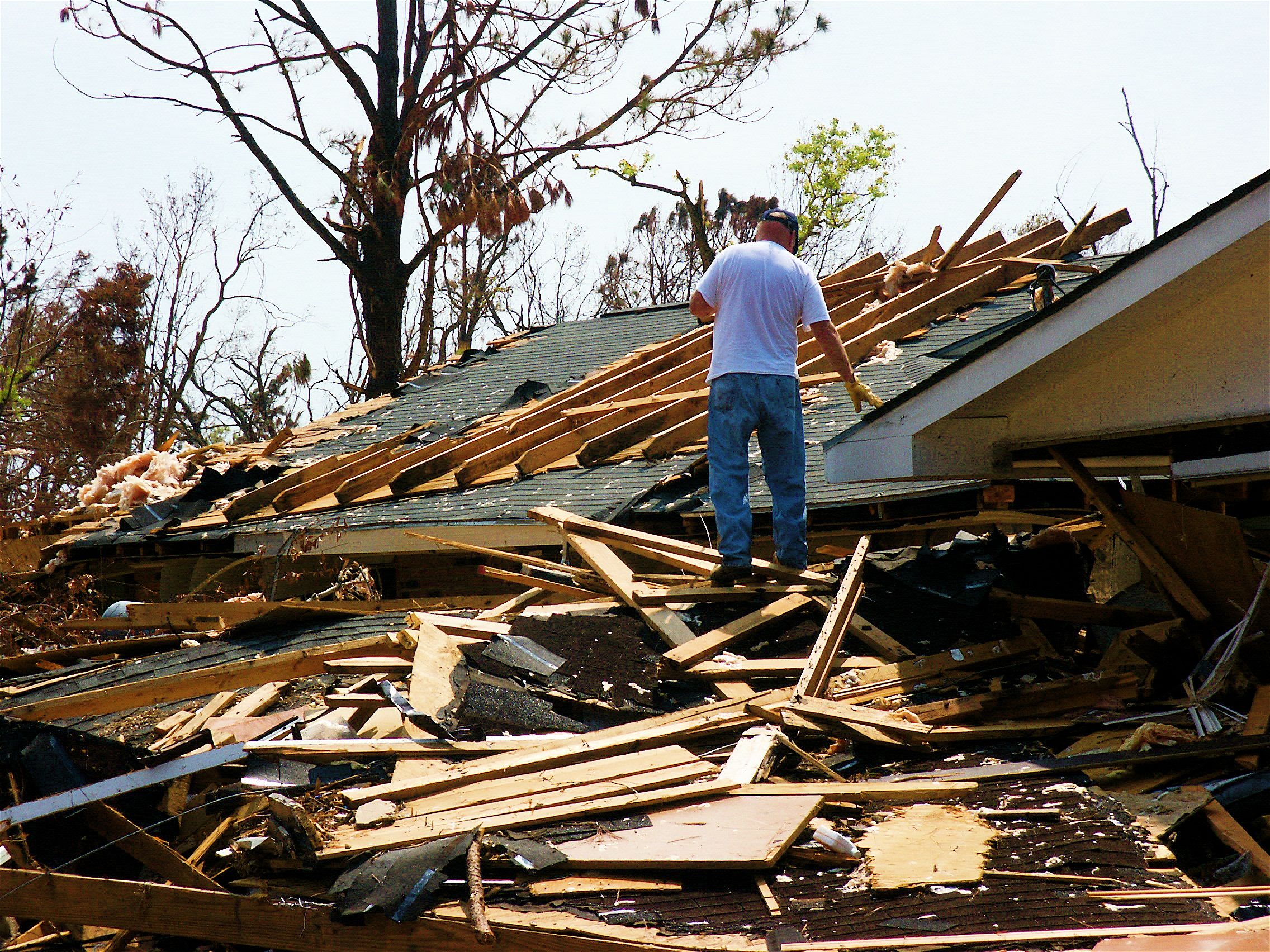 Long Beach, MS after Hurricane Katrina