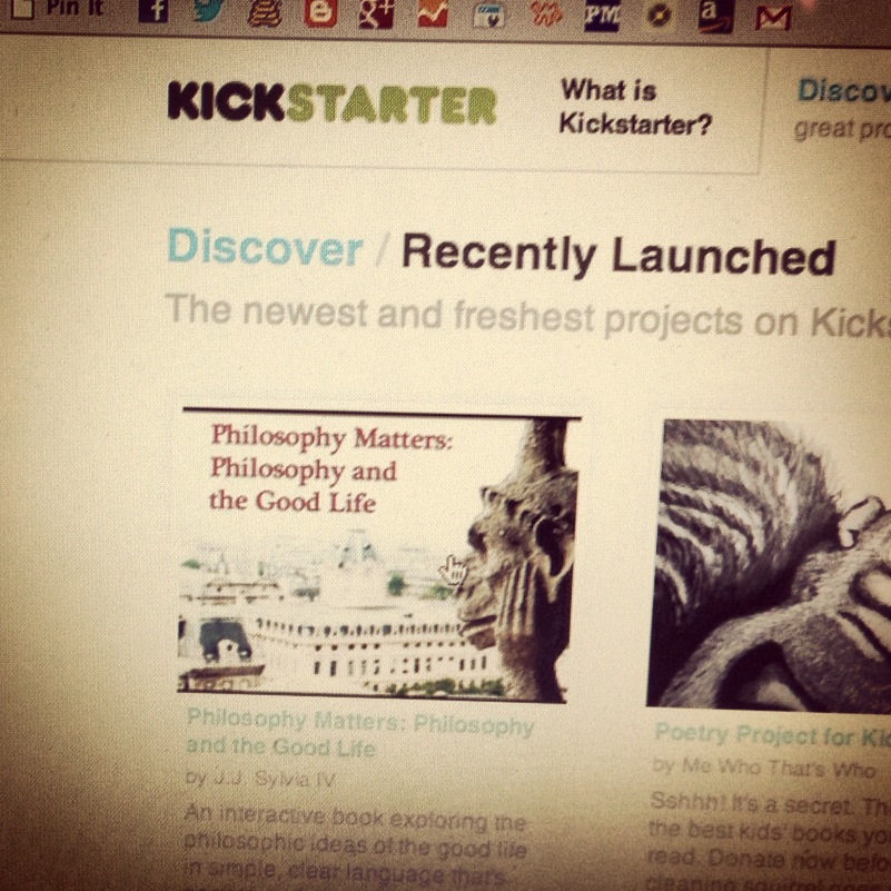 screenshot of kickstarter