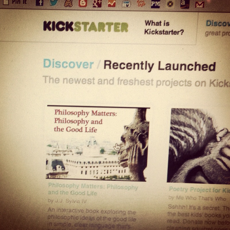 screenshot of kickstarter 