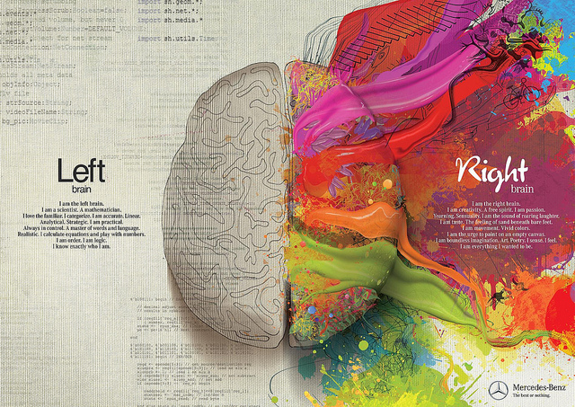 Right Brain vs. Left Brain photo by: http://www.flickr.com/photos/topgold/